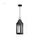 Nuvo Wilton - 1 Light Hanging Lantern - Matte Black with Clear Seeded Glass 60/8104 - alternate 3